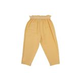 Kız Bebek Beli Lastikli Cepli Sarı Pantolon 0-6 Ay (56-62 cm)