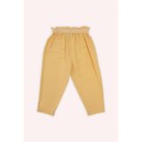 Kız Bebek Beli Lastikli Cepli Sarı Pantolon 6-12 Ay (68-74 cm)