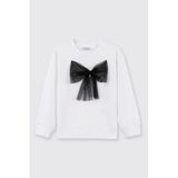 Kız Bebek Beyaz Sweatshirt 3 Yaş (98 cm)