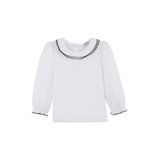 Kız Bebek Beyaz Tişört 0-6 Ay (56-62 cm)