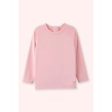 Kız Bebek Bisiklet Yaka Uv Korumalı Pembe Tişört 2-3 Yaş