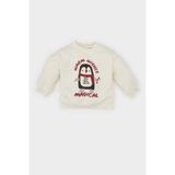 Kız Bebek Bisiklet Yaka Yılbaşı Temalı İçi Yumuşak Tüylü Sweatshirt