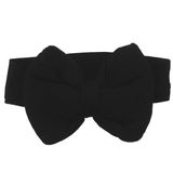Kız Bebek Büyük Fiyonklu Siyah Bandana