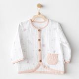 Kız Bebek Ceket Jacket Love Family Muslin Ac25523