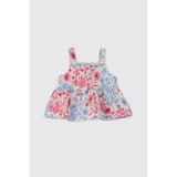 Kız Bebek Çiçek Desenli Pembe Bluz 4 Yaş (104 cm)