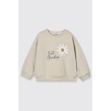 Kız Bebek Çiçek Motifli Bej Sweatshirt 3 Yaş (98 cm)