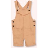 Kız Bebek Çıtçıtlı Dikiş Detaylı Somon Salopet