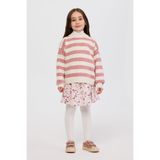 Kız Bebek Çizgili Triko Pembe Kazak 2 Yaş (92 cm)