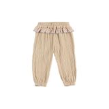 Kız Bebek Dantel Detaylı Bej Pantolon 6-12 Ay (68-74 cm)
