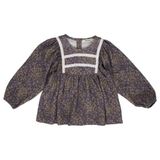 Kız Bebek Desenli Mor Bluz 12-18 AY (80-86 cm)