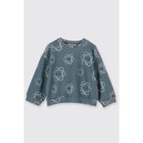 Kız Bebek Desenli Petrol Sweatshirt 2 Yaş (92 cm)