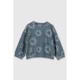 Kız Bebek Desenli Petrol Sweatshirt 5 Yaş (110 cm)