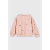 Kız Bebek Desenli Somon Sweatshirt 5 Yaş (110 cm)