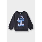 Kız Bebek Disney Lilo & Stitch Bisiklet Yaka Sweatshirt