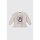 Kız Bebek Ekru-Lila Sweatshirt 4 Yaş (104 cm)