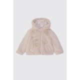 Kız Bebek Ekru Peluş Mont 0-6 Ay (56-62 cm)