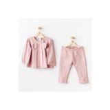 Kız Bebek Elbise Takım Dress Set Puppy Gazelle Ac25054