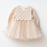 Kız Bebek Elbise - Wonderes - Vizon - 12-Ay - W2062-VİZON-12-AY - 1 - 3 Ay - Pembe