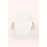Kız Bebek Fermuarlı Ekru Sweatshirt 12-18 Ay (80-86 cm)