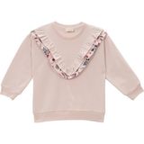 Kız Bebek Fırfır Detaylı Sweatshirt - Pembe - 9 - 12 Ay