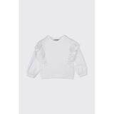 Kız Bebek Fisto Detaylı Beyaz Sweatshirt 2 Yaş (92 cm)