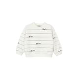 Kız Bebek Fiyonk Desenli Ekru Sweatshirt 12-18 Ay (80-86 cm)