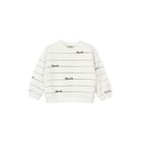 Kız Bebek Fiyonk Desenli Ekru Sweatshirt 5 Yaş (110 cm)