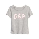 Kız Bebek Gap Logo T-Shirt Gri 6-12 Ay