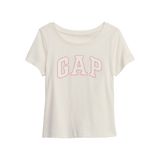 Kız Bebek Gap Logo T-Shirt Kırık Beyaz 18-24