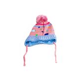 Kız Bebek İpli Kürklü Pembe Şapka 7528