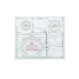 Kiz Bebek Islemeli Tacli Hastane Cikisi 10 Lu Yenidogan Set Stl4884