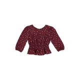 Kız Bebek Kalp Desenli Bordo Bluz 3 Yaş (98 cm)