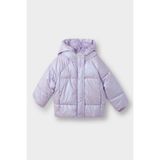 Kız Bebek Kapüşonlu Fermuarlı Çıtçıtlı Şişme Mont