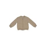 Kız Bebek Kedi Kapitoneli Fermuarlı Bej Sweatshirt 12-18 AY (80-86 cm)