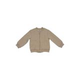Kız Bebek Kedi Kapitoneli Fermuarlı Bej Sweatshirt 2 Yaş (92 cm)