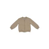Kız Bebek Kedi Kapitoneli Fermuarlı Bej Sweatshirt 6-12 Ay (68-74 cm)