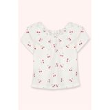 Kız Bebek Kiraz Desenli Beyaz Bluz 12-18 Ay (80-86 cm)