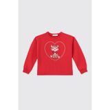 Kız Bebek Kırmızı Sweatshirt 7 Yaş (122 cm)