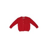 Kız Bebek Kırmızı Triko Hırka 0-6 Ay (56-62 cm)