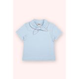 Kız Bebek Kısa Kollu Mavi Tişört 0-6 Ay (56-62 cm)