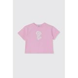 Kız Bebek Kısa Kolu Pembe Tişört 12-18 Ay (80-86 cm)