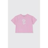 Kız Bebek Kısa Kolu Pembe Tişört 6-12 Ay (68-74 cm)