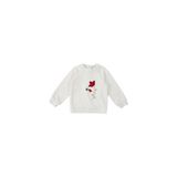Kız Bebek Nakış Detaylı Ekru Sweatshirt 0-6 Ay (56-62 cm)