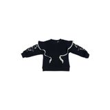 Kız Bebek Nakışlı Lacivert Sweatshirt 0-6 Ay (56-62 cm)
