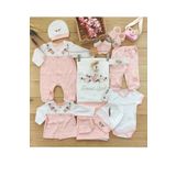 Kız Bebek Natural Lüx Organik Hastane Çıkışı Yenidoğan Seti STL4663