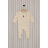 Kız Bebek Patikli Tulum Krem - 0 - 3 Ay