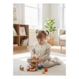 Kız Bebek Pudra Pembe Fırfır Detaylı Yelekli Eşofman 3’lü Takım-9-24 AY FYET-01