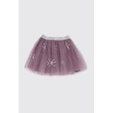 Kız Bebek Pul Nakışlı Mor Tütü Etek 0-6 Ay (56-62 cm)