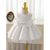 Kız Bebek Seda Model Beyaz Doğum Günü Elbise - 4 - 5 Yaş