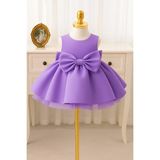 Kız Bebek Seda Model Lila Doğum Günü Elbise - 2 - 3 Yaş